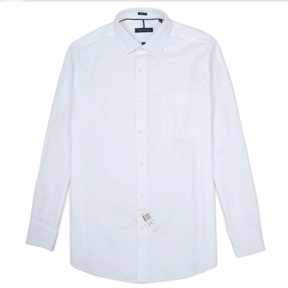 Mens Tommy Hilfiger White Dress Shirt 